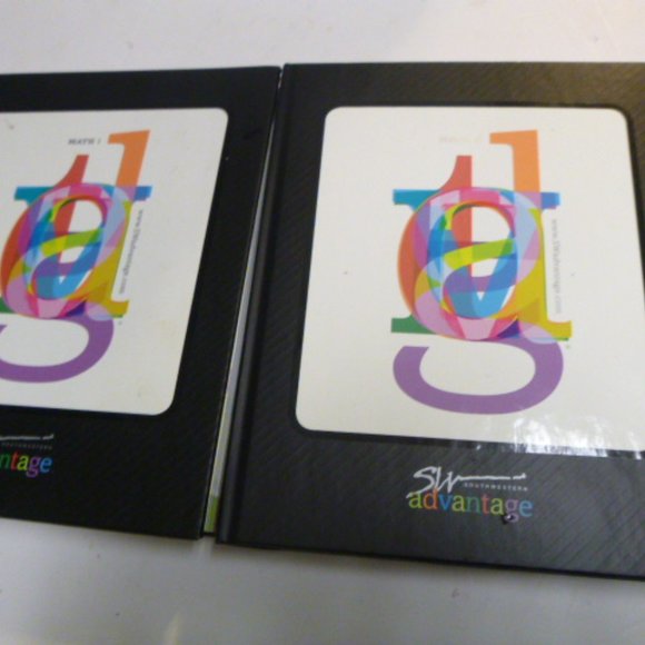 Southwestern Advantage 2 Textbooks: ; Math 1 ; Math 2